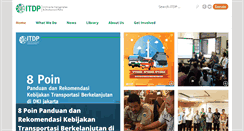 Desktop Screenshot of itdp-indonesia.org