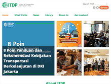 Tablet Screenshot of itdp-indonesia.org